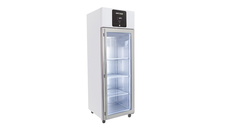 Side View Arctiko PR 350 Medium Upright Refrigerator Energy-Efficient, Secure and EPA-Compliant for Biomedical Sample Storage