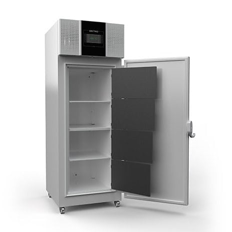True Dual Cooling System Arctiko ULUF P400 MV Ultra-Low Temperature Freezer Reliable -86°C Sample Storage and Laboratory Research