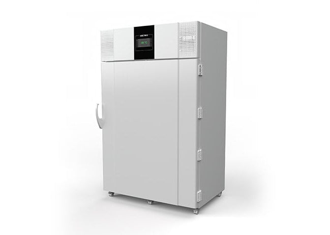 Side View Arctiko ULUF P830 MV Ultra-Low Temperature Freezer Reliable -86°C Laboratory Storage TRUE DUAL™ Cooling Technology