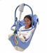 Patient Using Arjo Amputee Clip Toilet Sling, Front View