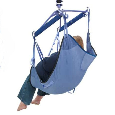 Arjo Bariatric Loop Sling Hammock Style Divided Leg Support Back Angle View