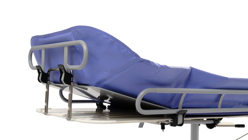 Arjo Concerto And Basic Shower Trolley Head Section View Showing The Adjustable Head Support