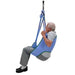 Patient Lift With Arjo Loop Sling Padded Legs Side View Demonstrating Torso And Leg Support