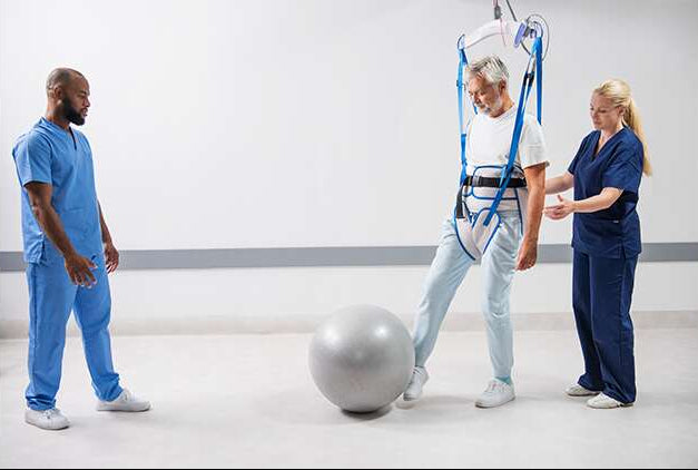 Arjo Walking Sling Loop Attachment Patient Standing Aid With Carer For Rehabilitation