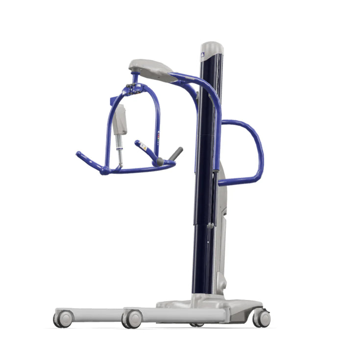 Arjo Maxi Move Battery-Powered Patient Lift, Front-Left Side View.
