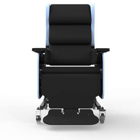Arjo Milano Tilt-In-Space Chair Adjustable, Comfortable Seating for Pressure Management, Mobility Support, and Post-Acute Rehabilitation Front View