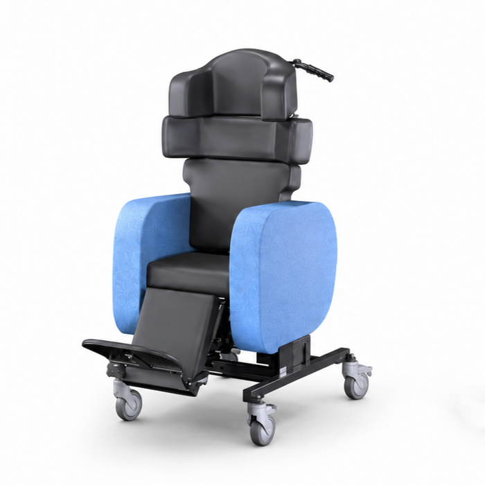 Arjo Phoenix Petite Therapeutic Seating Chair In Front Side Profile View