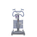 Arjo Sara Flex Sit To Stand Lift Carers Front View With Hand Control Showing Ease Of Use