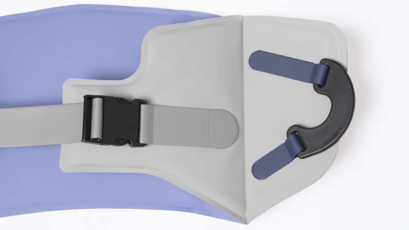 Close-Up View of Arjo Sara Plus Wipeable Standing Sling with C-Hook for Safe Patient Transfers