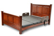 Assured Comfort Signature Series Cherry Raised Panel Low Height Fully Flat Articulation Side Rail View
