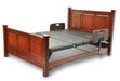 Assured Comfort Signature Series Cherry Raised Panel Mid Range Height Fully Flat Articulation Side Rail View