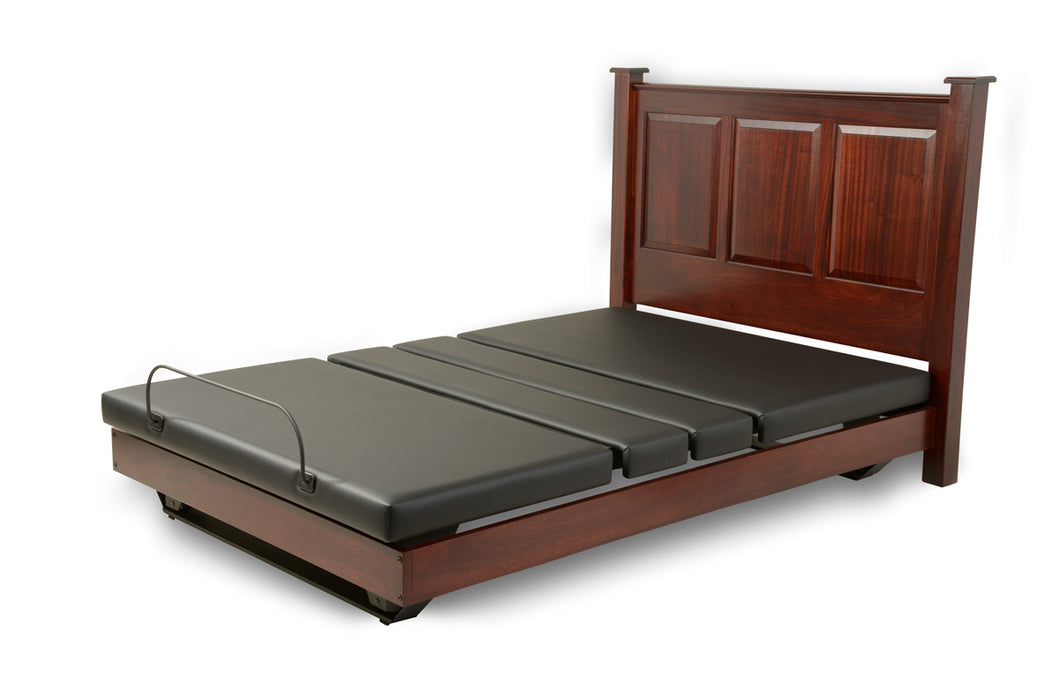 Assured Comfort Signature Series Hi Low Adjustable Bed With Raised Panel Fully Lowered Articulation View