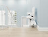 Atlas Liberty Straight Stairlift Installed On The Right Side Of A Staircase Top Side View