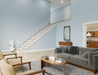 Atlas Liberty Straight Stairlift Installed On The Right Side Of A Staircase