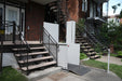 Atlas Nano Vertical Platform Lift Providing Easy Ground Level Entry In A Lowered Position