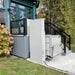 Ground Level Entry Ramp And Platform Of The Atlas VISTA Vertical Platform Lift.