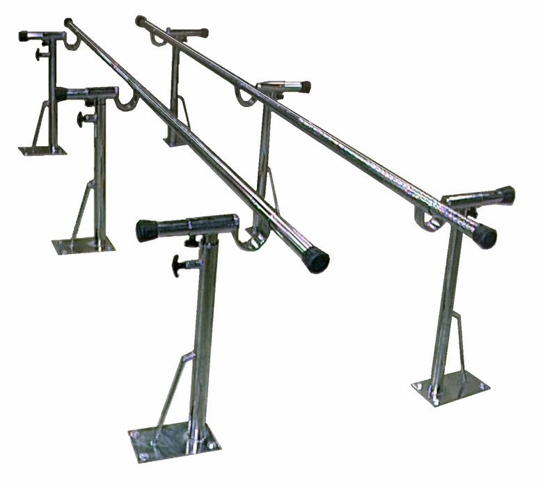 Durable Bailey 10’ Bariatric Parallel Bars Adjustable Height and Width for Gait Training, Strength, and Balance Exercises