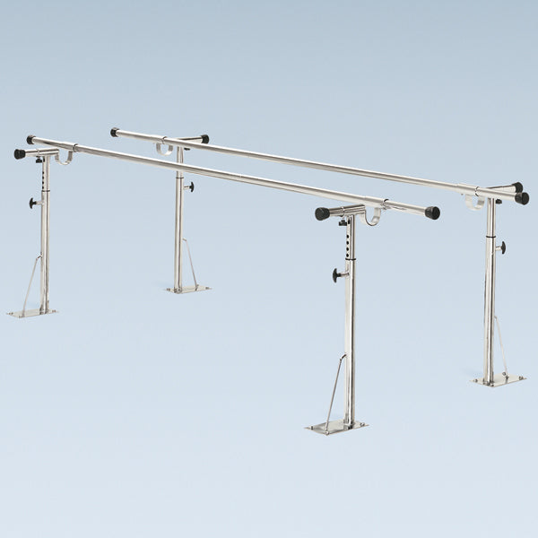 High Quality Bailey 500 Series Floor Mounted Parallel Bars Adjustable Therapy and Rehabilitation Bars for Kids and Adults