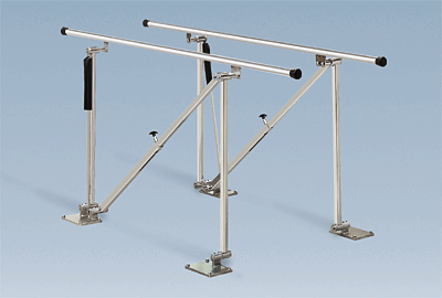 High Quality Bailey 560 Series Adjustable Height Counterbalanced Floor-Mounted Parallel Bars for Physical Therapy and Gait Training
