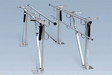 Durable Bailey 565 Series Adjustable Parallel Bars for Physical Therapy Floor Mounted Rehab Rails for Balance, Gait, and Standing Training