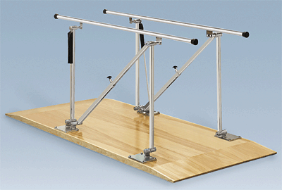Reliable Bailey 570 Series Adjustable Parallel Bars for Gait Training, Balance, and Physical Therapy Clinics