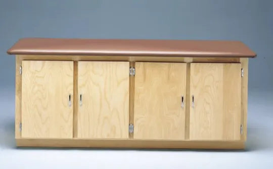 High Quality Bailey Cabinet Treatment Table 4-Door Medical Storage with Adjustable Shelf for Sports Medicine and Therapy Clinics