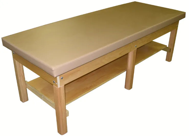 Heavy Duty Bailey Bariatric Treatment Table with Plain Shelf Durable, Spacious Therapy Table for Medical and Wellness Clinics