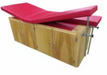 Neat Bailey Cabinet Treatment Table with Four Doors, Locking Dual Legrest and Adjustable Backrest for Clinical Storage and Patient Comfort