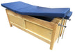 Durable Bailey Cabinet Treatment Table with Sliding Doors and Locking Dual Legrests and Backrest for Medical and Therapy Use