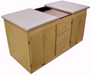 Brown Bailey Dual Taping Station with Triple Drawers, Built-In Storage, Efficient and Compact Wastebin for Athletic Taping
