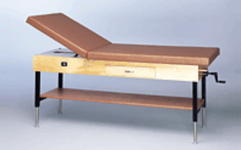 Adjustable Bailey Economy Hi-Lo Manual Treatment Table with 2-Inch Upholstered Top Durable, Comfortable Medical and Therapy Table