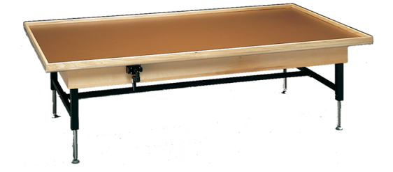 Bailey | Economy Hi-Low Manual Mat Table – Raised Rim Top No Mat