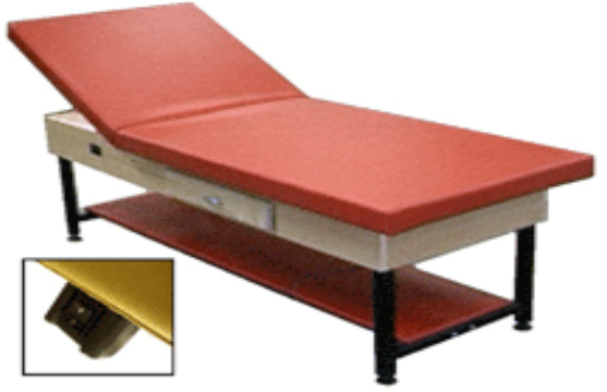 High Quality Bailey Electric Hi-Lo Treatment Table Model 4250 with Adjustable Backrest, Storage Drawer and Shelf for Physical Therapy and Medical Clinic