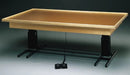 Side View Bailey Electric Hi‑Low Raised Rim Mat Table Adjustable Therapy and Rehabilitation Table for Clinics