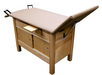 Sturdy Bailey Exam Table with Enclosed Cabinet, Sliding Doors and Storage Drawer for Small Clinic