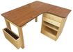 Front Side View Bailey Hand Therapy Table and Desk Heavy-Duty All-in-One Workstation for Physical and Occupational Therapy Clinics
