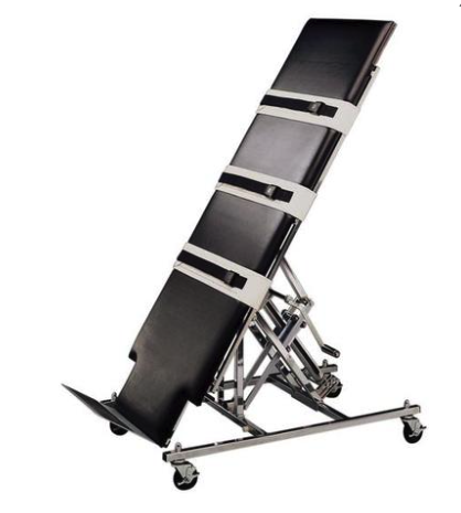 Bailey Manual Tilt Table for Rehabilitation Clinics Heavy-Duty Adjustable Therapy Tilt Table for Hospitals and Physical Therapy Facilities and Black is the Standard Color