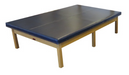 Bailey Stationary Upholstered Top Mat Table Freestanding Therapy, Gymnastics and Martial Arts Exercise Table