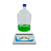 Benchmark Scientific HS 10 Plus Multi Functional Hotplate Stirrer With 1 Large Bottle And Control Panel Front View