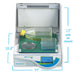 Benchmark Scientific Incu Shaker Mini With Non Slip Rubber Mat Open With Laboratory Glassware Inside View