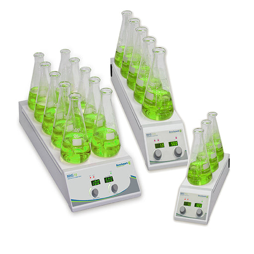 Benchmark Scientific Industrial Multi Position 3 5 10 Hotplate Stirrers With Control Panels View