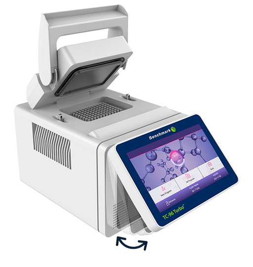 Benchmark Scientific TC 96 Turbo 2D Gradient Thermal Cycler Open Lid Side View