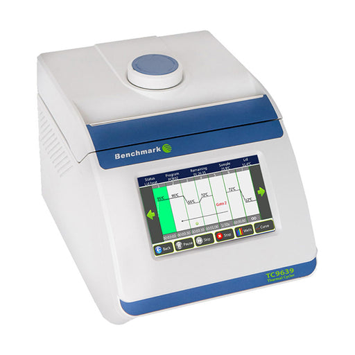 Benchmark Scientific TC 9639 Thermal Cycler With Multiformat Block TouchScreen Display Closed Lid View