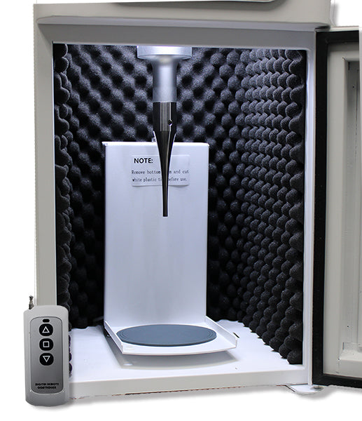 Benchmark Scientific Ultrasonic Homogenizer Sound Enclosure Interior View with Probe