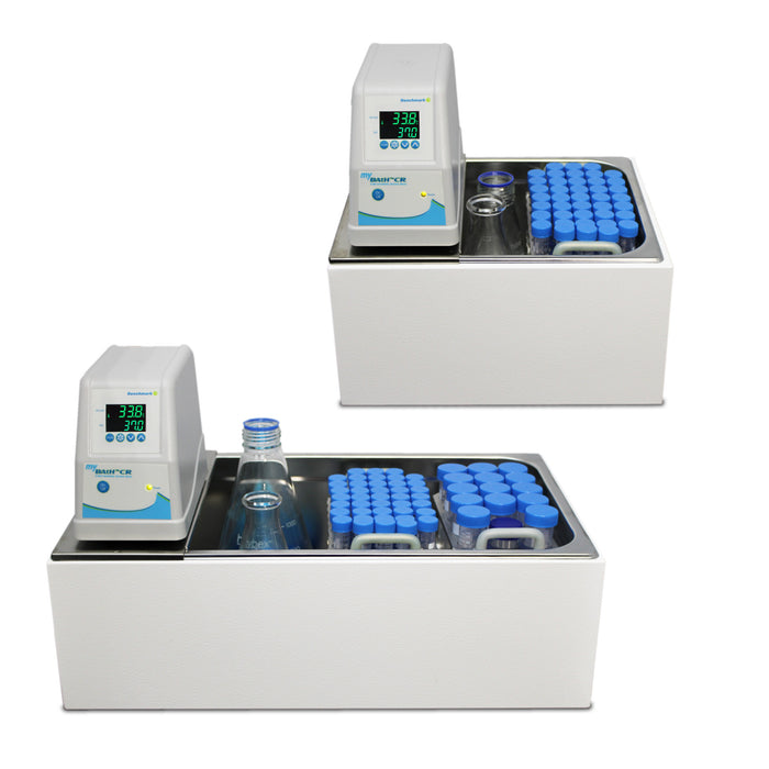 Benchmark Scientific myBath CR Circulating Water Baths 10L With Temperature Control And Multiple Sample Racks Front Top View