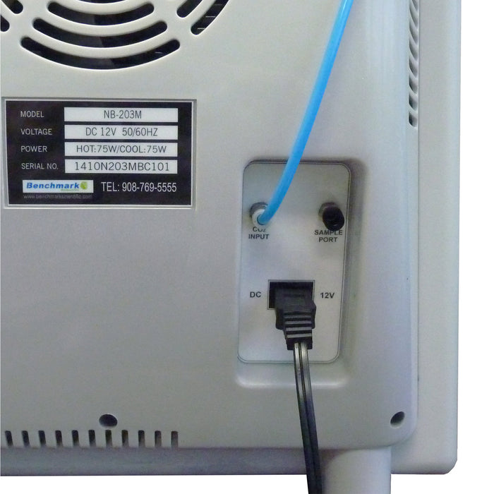 Benchmark Scientific myTemp CO2 Mini Digital Incubator Voltage Power Reference View
