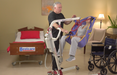 Bestcare BestStand PL350CT Car Transfer  Full Body Patient Lift With Caregiver and Patient In Sitting Position