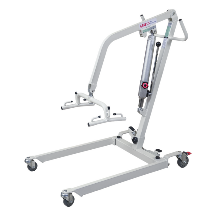 White Bestcare BestLift PL400H Full Body Patient Lift Left Side View
