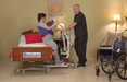 BestStand SA182 Sit-to-Stand Lift With Caregiver And Patient Bedroom Transfer