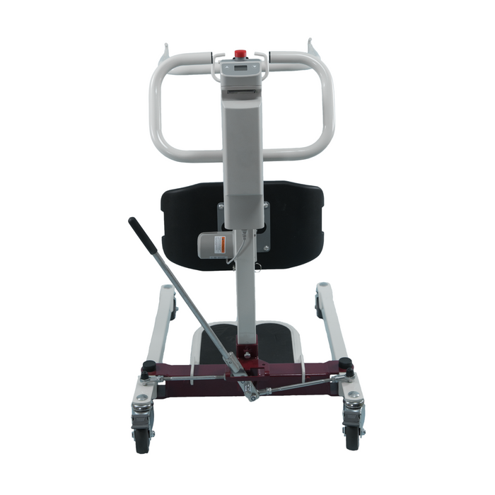 Bestcare BestStand SA228 Sit-to-Stand Patient Lift Rear View With Lever 